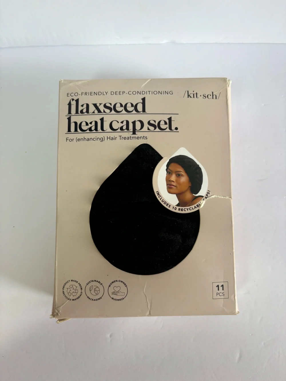 NWT KITSCH Eco-Friendly Flaxseed Heat Cap Set
